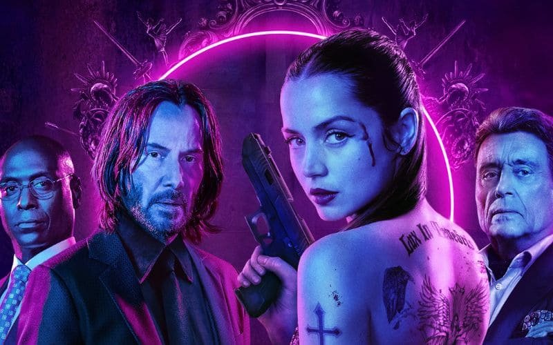Filme Bailarina do universo John Wick com Ana de Armas, Keanu Reeves, Lance Reddick, Ian McShane e Norman Reedus